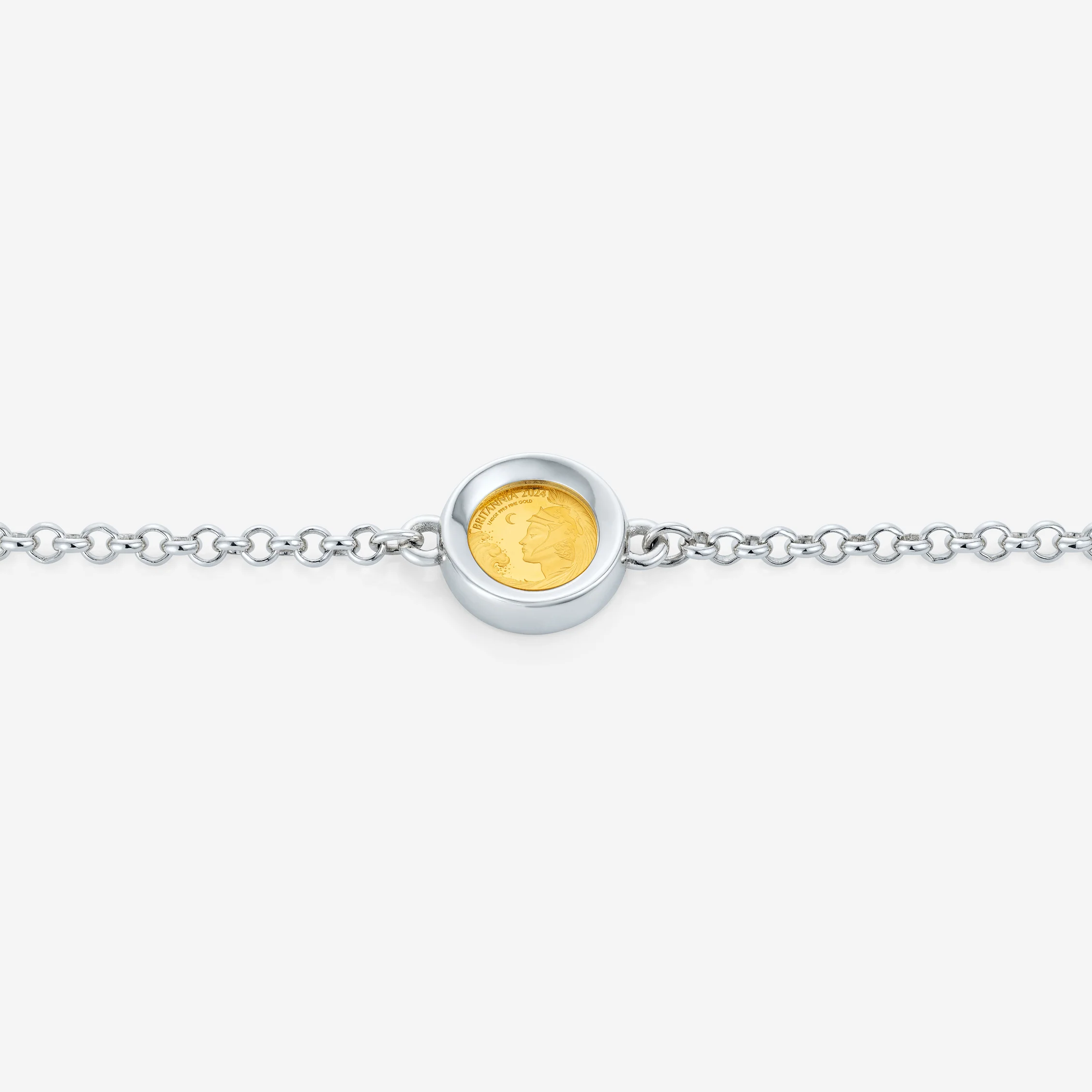 Britannia 1/40oz Bracelet, Silver - Image 3