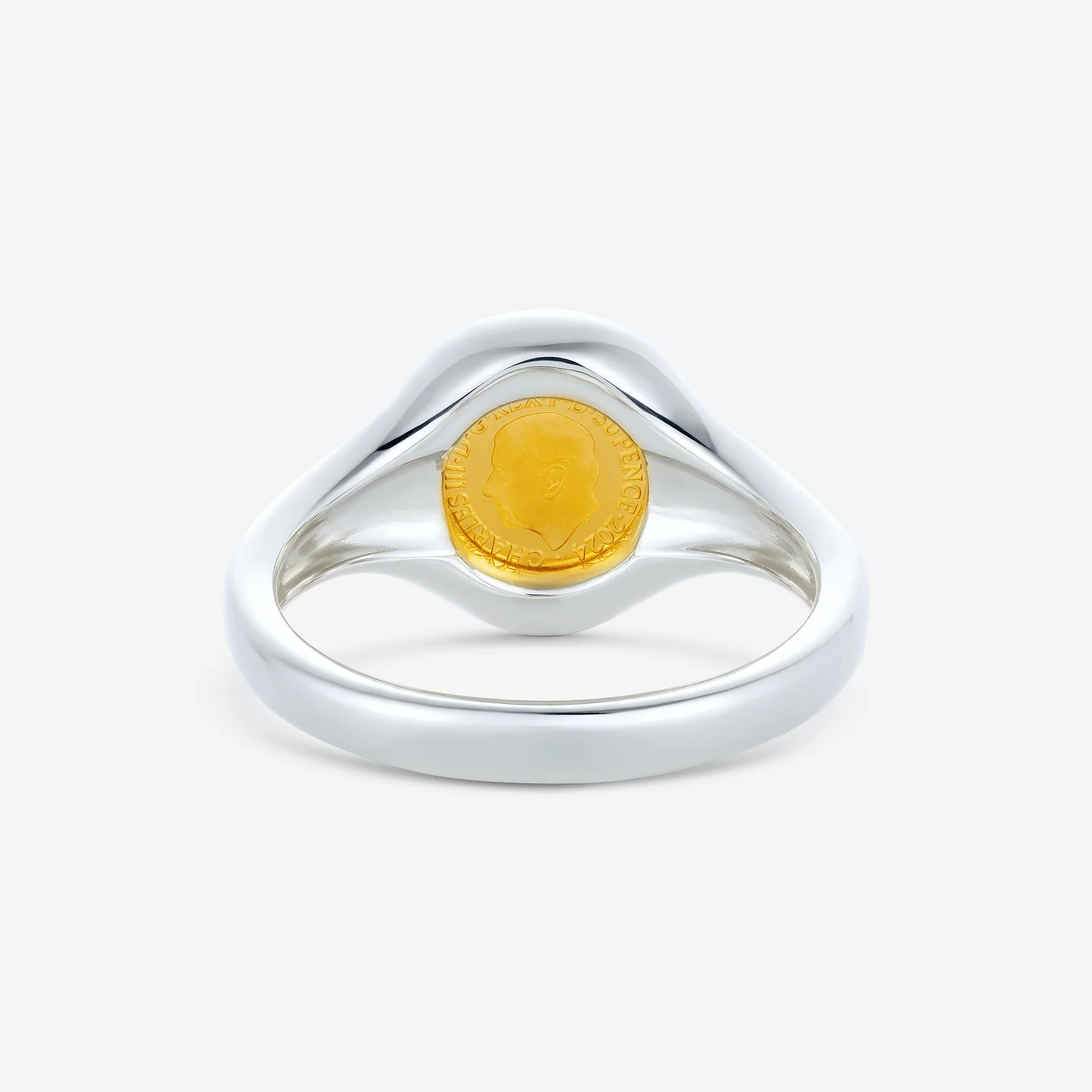 Britannia 1/40oz Signet Ring, Sterling Silver - Image 3