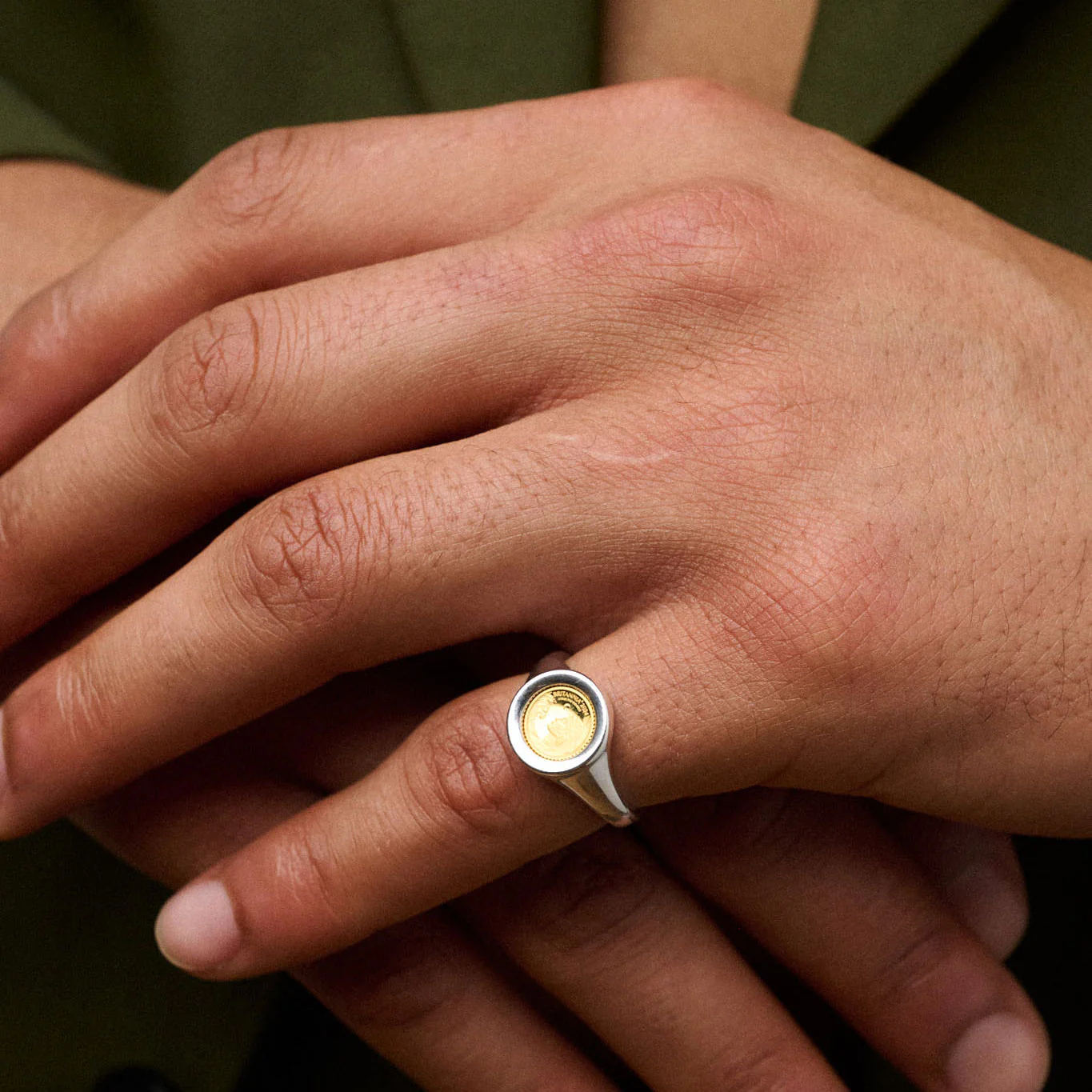 Britannia 1/40oz Signet Ring, Sterling Silver - Image 5