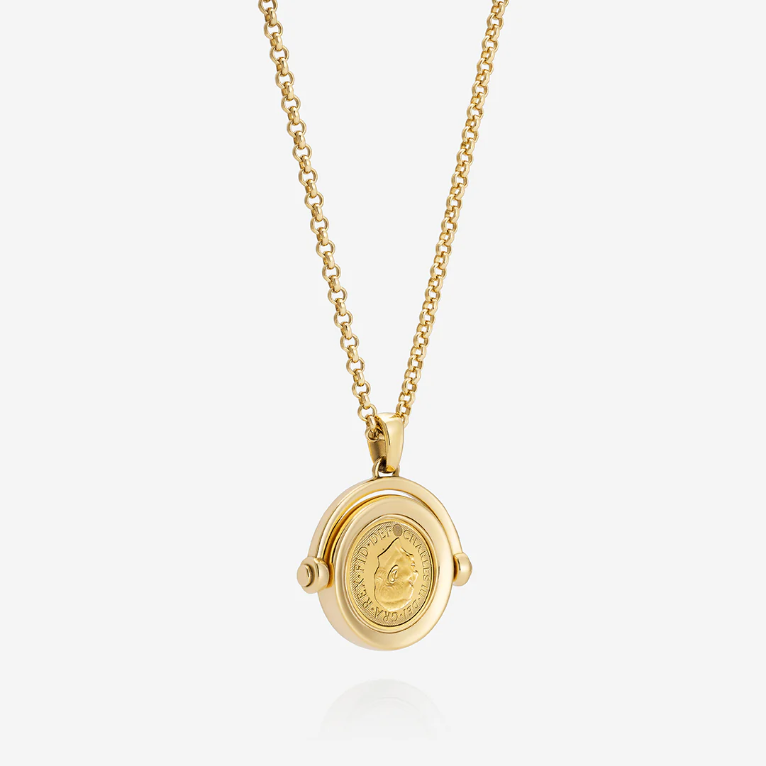886 2026 Quarter Sovereign Coin Spinner with 18ct Yellow Gold Chain - Image 7