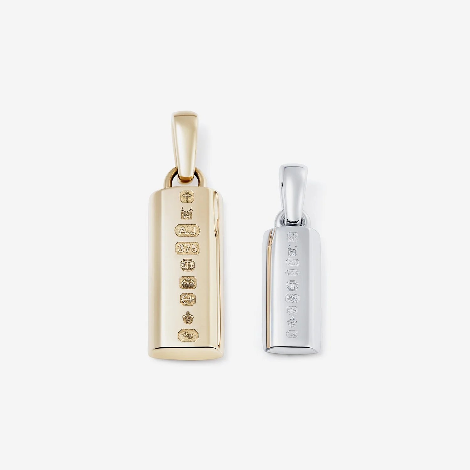 886 Bar Pendant in 18ct Yellow Gold - Image 3