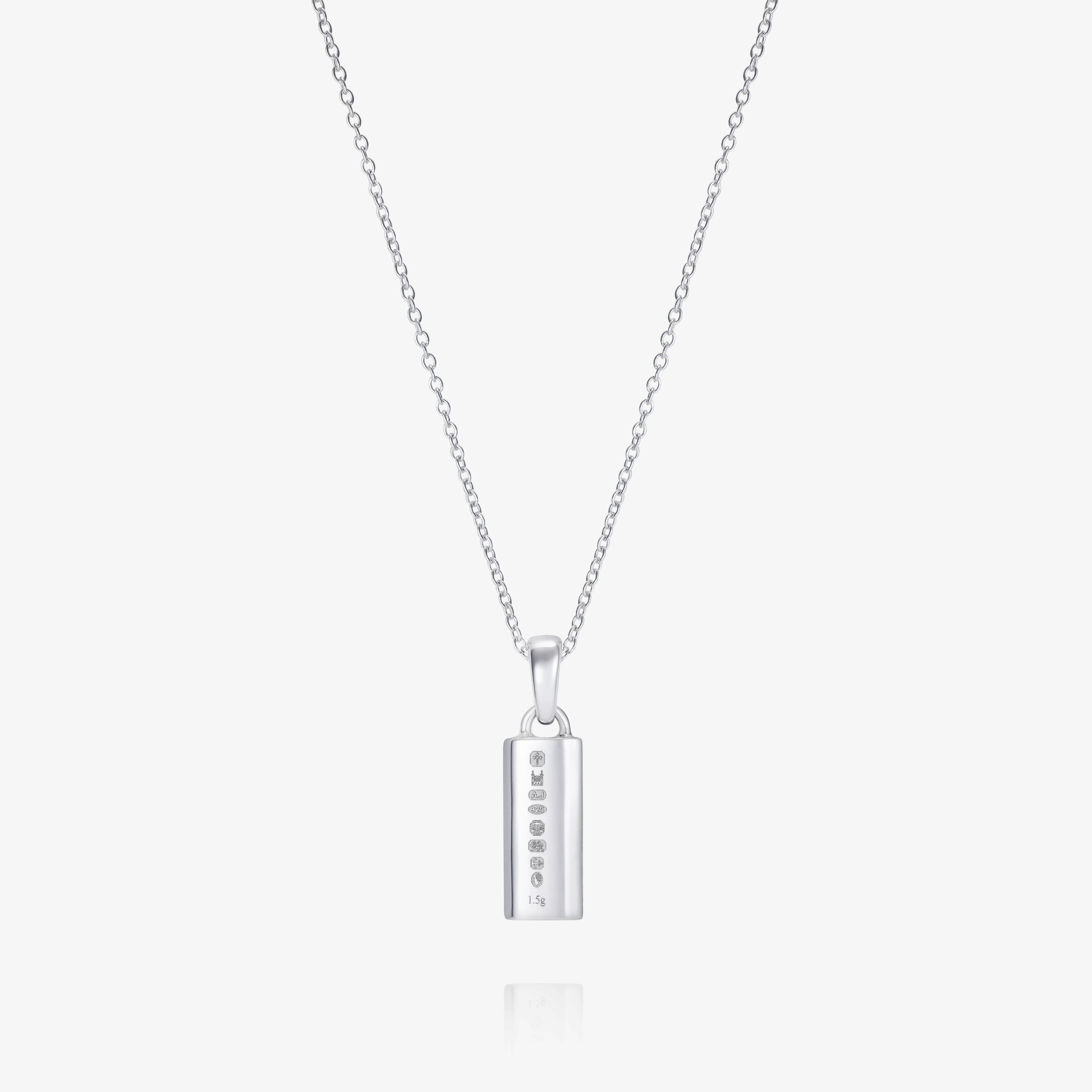 886 Bar Pendant in Sterling Silver - Image 7