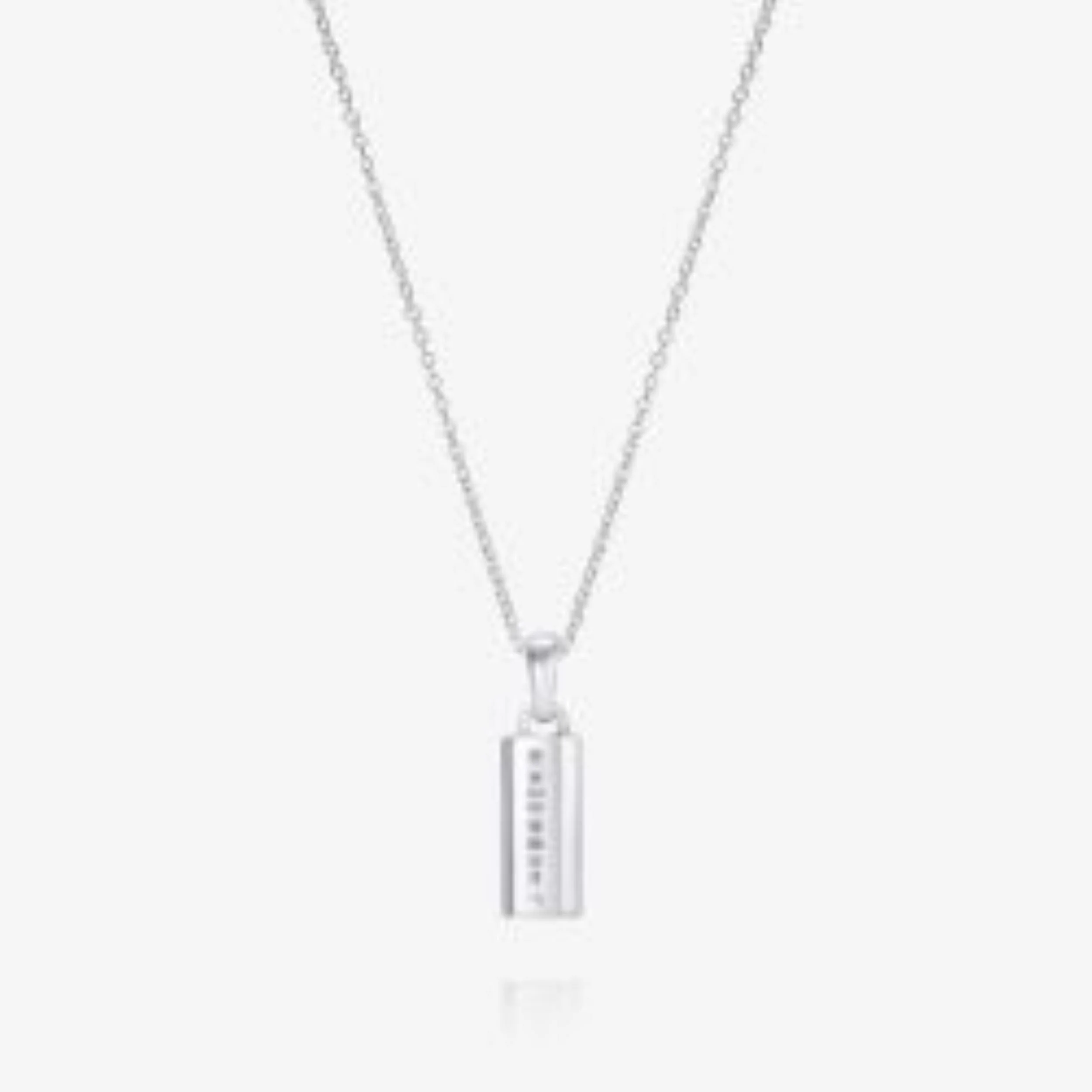 886 Bar Pendant in Sterling Silver - Image 9