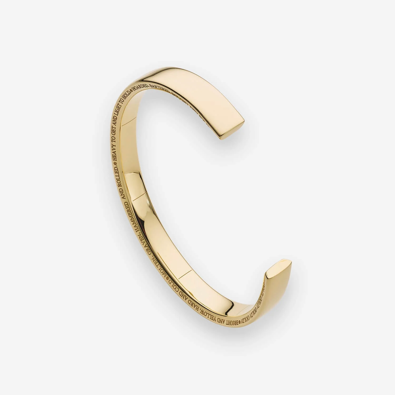 886 Bold Poem Cuff in 18ct Yellow Gold - Image 5