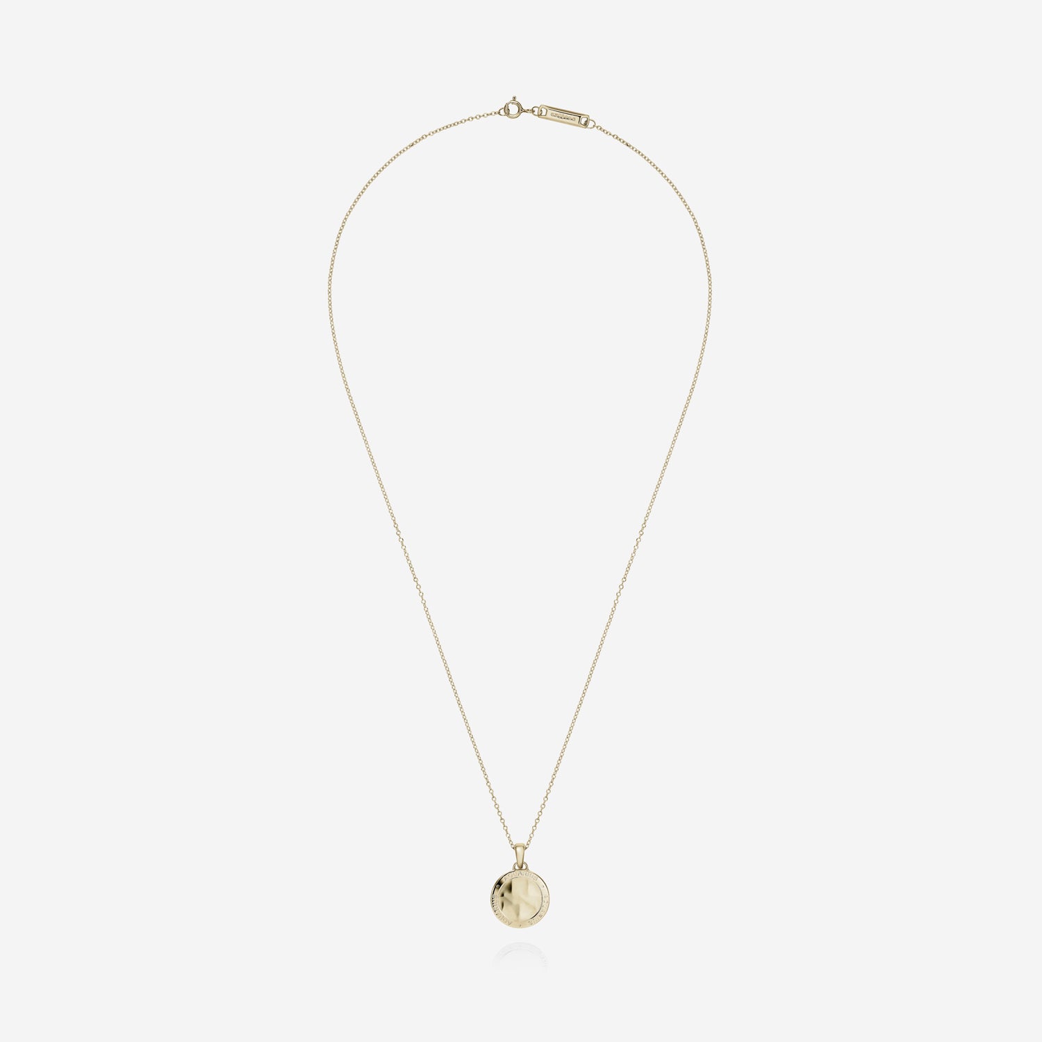 886 Caustic Aquarius Pendant with Chain in 9ct Yellow Gold - Image 3