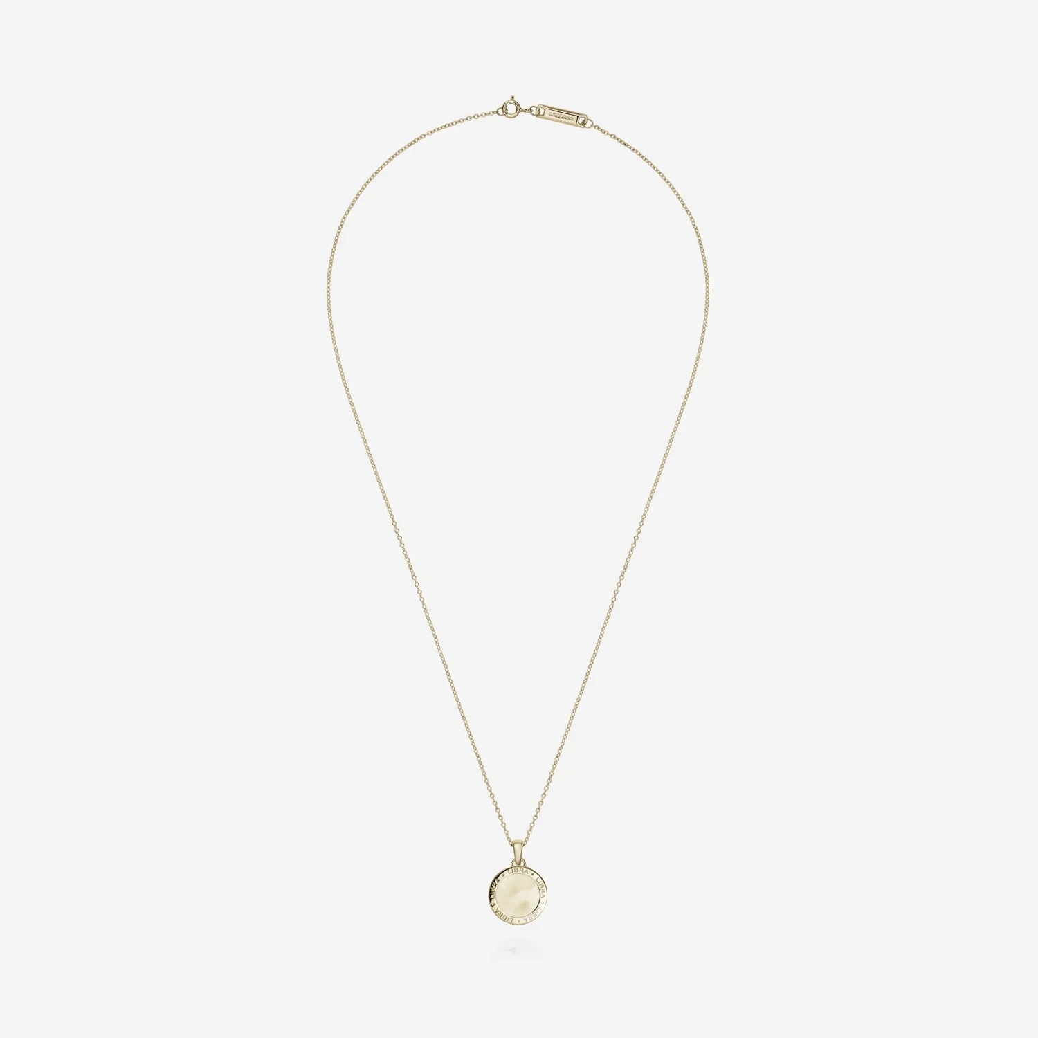 886 Caustic Libra Pendant with Chain in 9ct Yellow Gold - Image 3