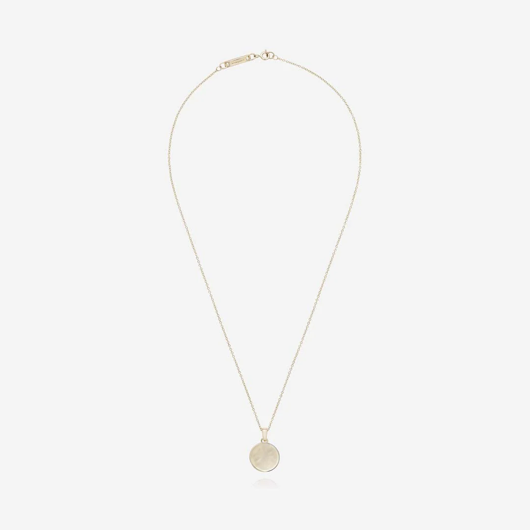 886 Four-Leaf Clover Caustic Pendant with Chain 9ct Yellow Gold - Image 4