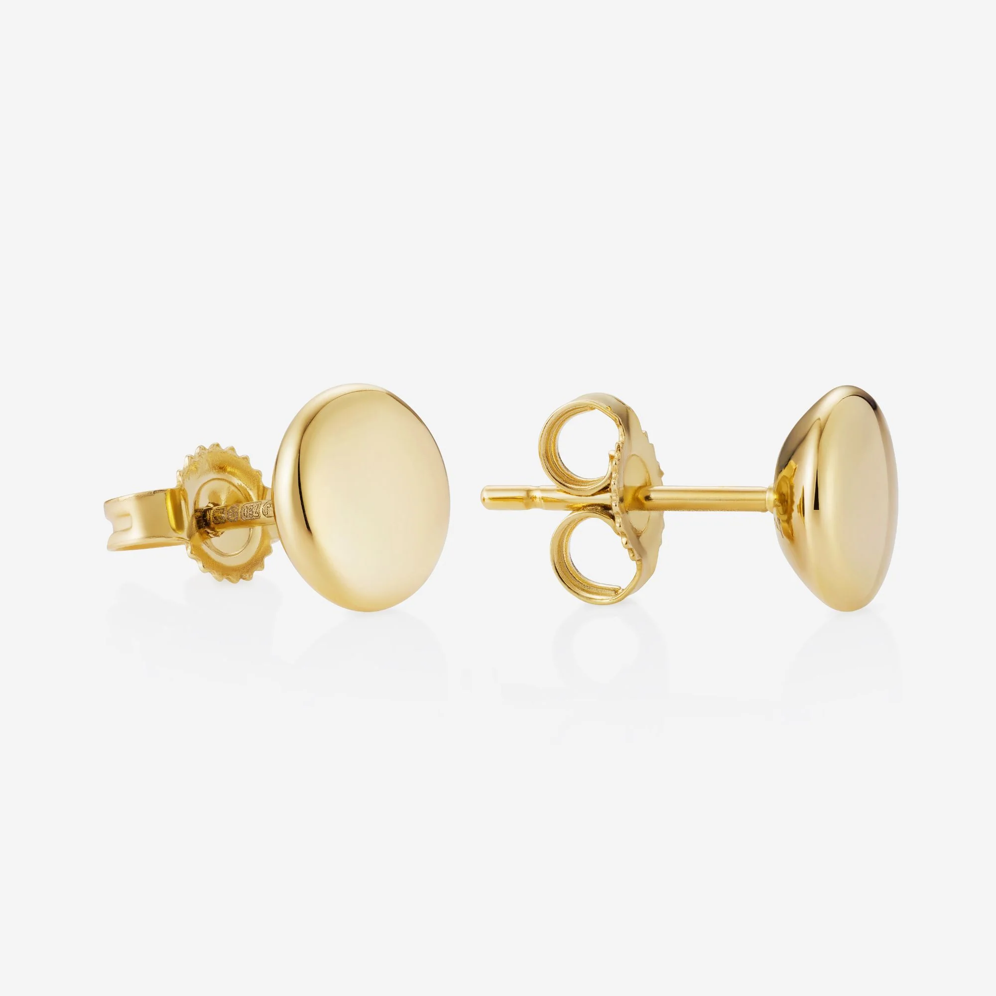 886 Medium Stud Earrings 18ct Yellow Gold - Image 3