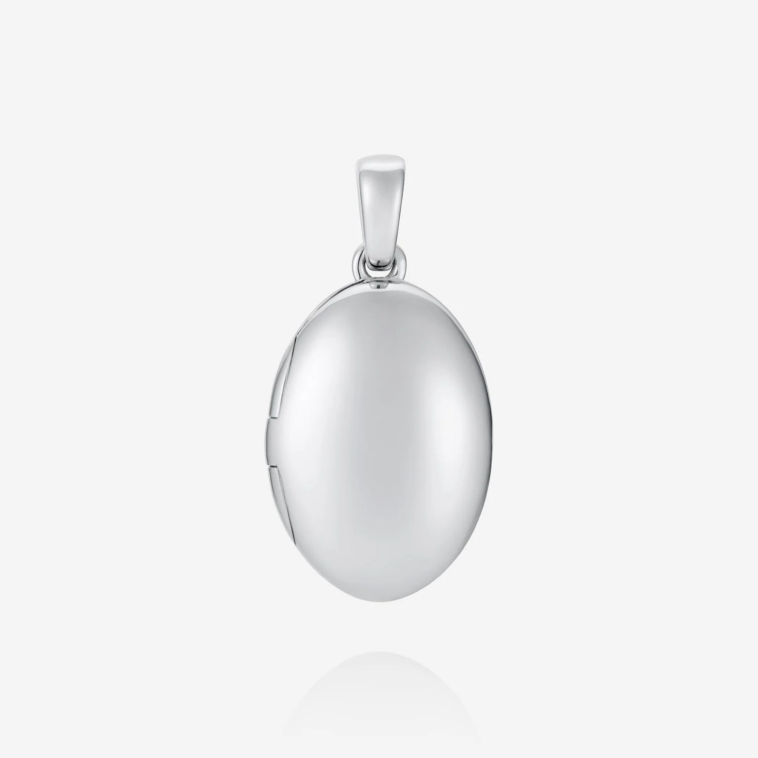 886 Oval Locket With Chain Sterling Silver - Image 3