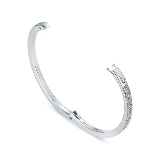 886 Pavé Bangle in 18ct White Gold - Image 3