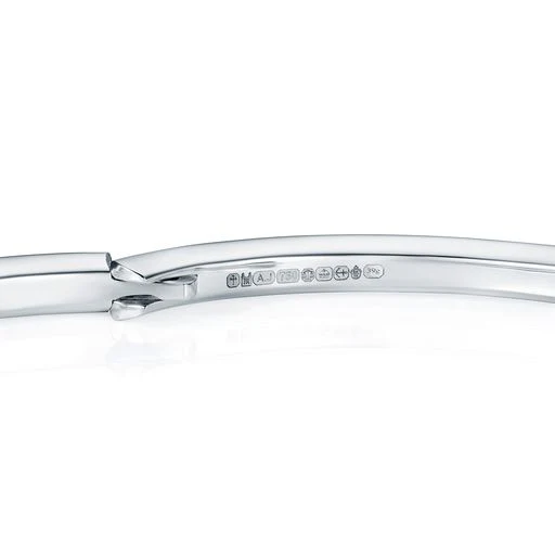 886 Pavé Bangle in 18ct White Gold - Image 4