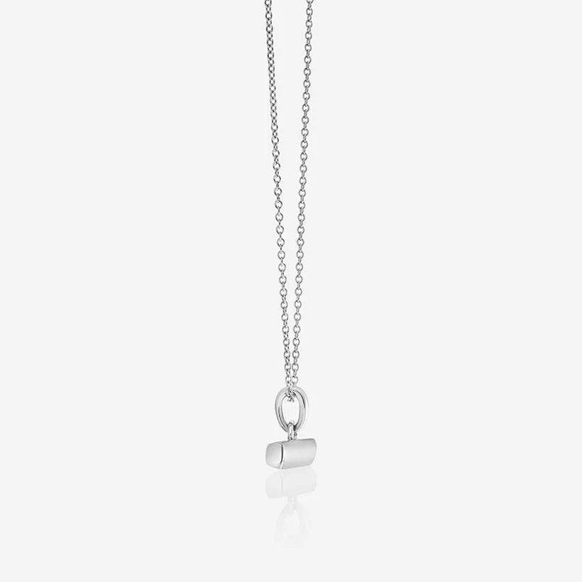 886 Small T-Bar Pendant with Chain in Sterling Silver - Image 2