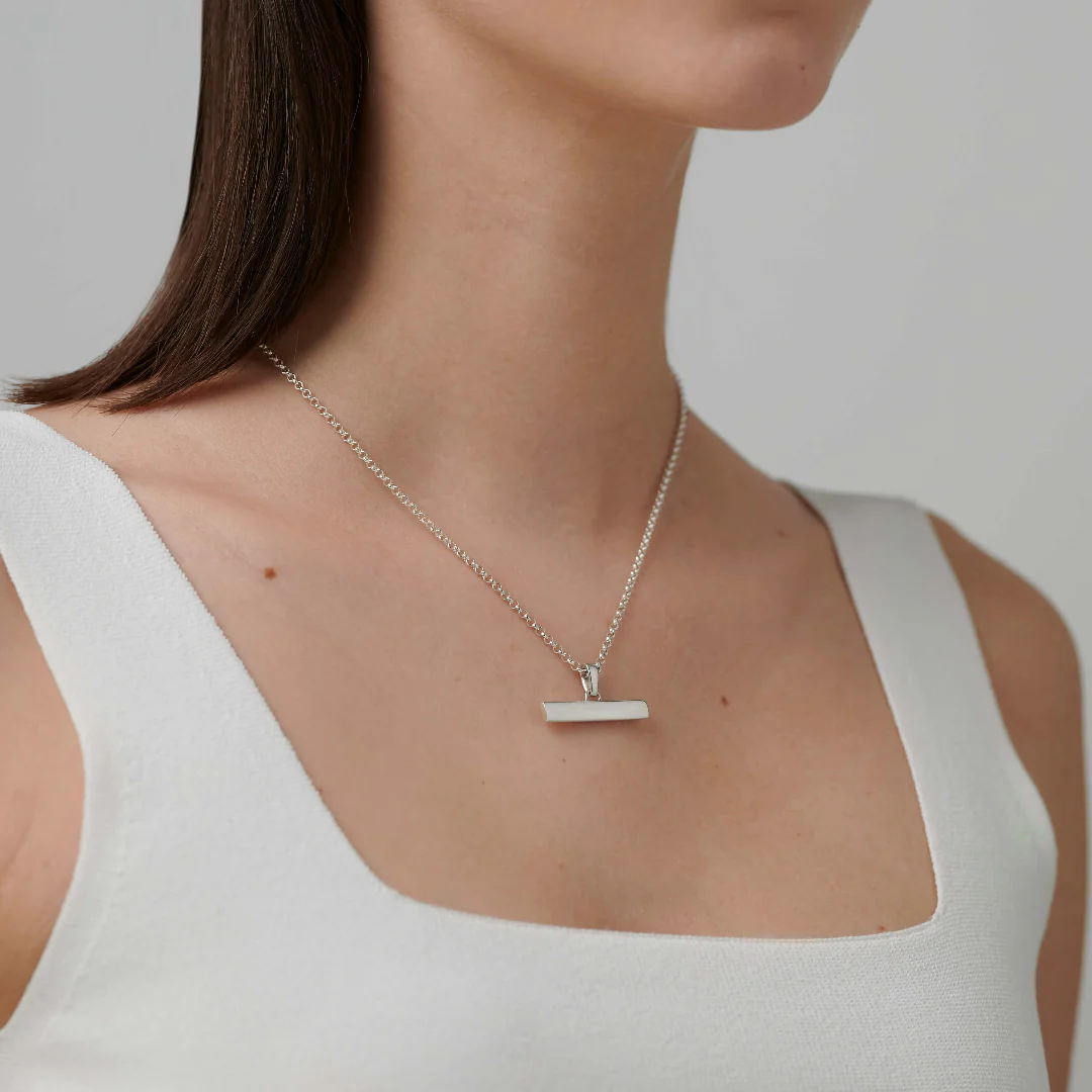 886 T-Bar Pendant in Sterling Silver - Image 4