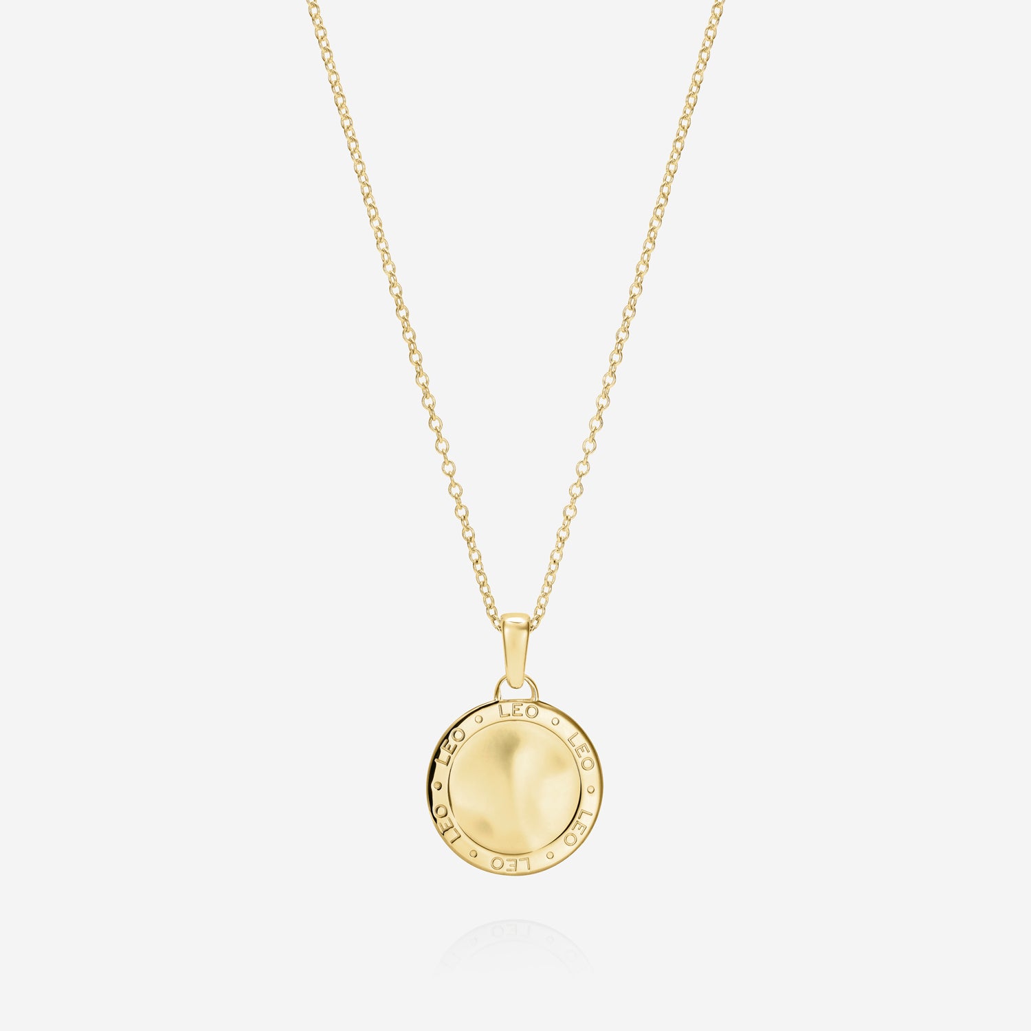 886 Caustic Leo Pendant with Chain in 18ct Yellow Gold - Image 2
