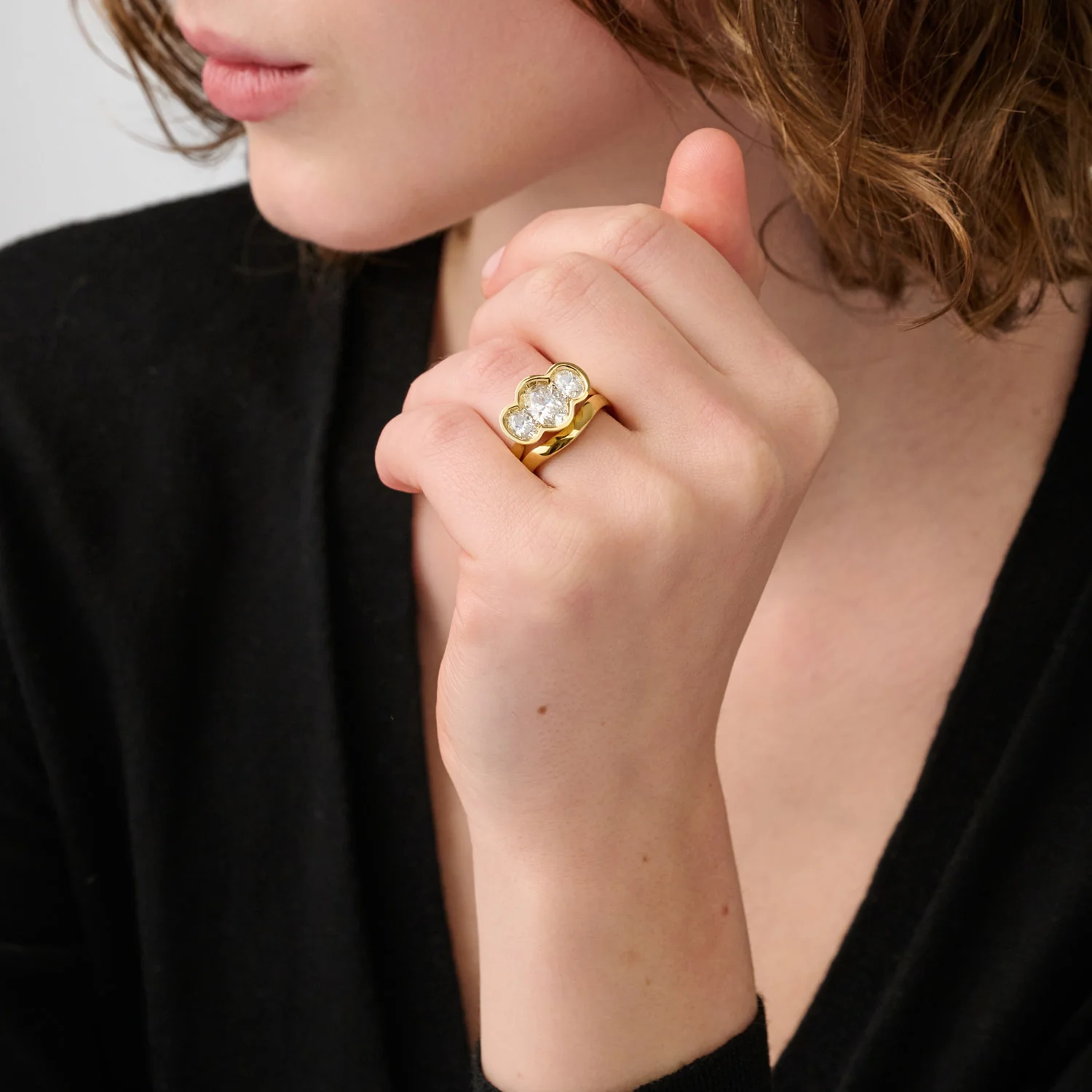 Curved Band Ring, 18ct Yellow Gold - Image 7