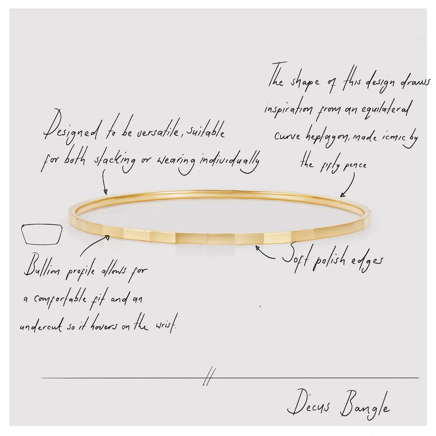 Decus Bangle Sterling Silver - Image 4