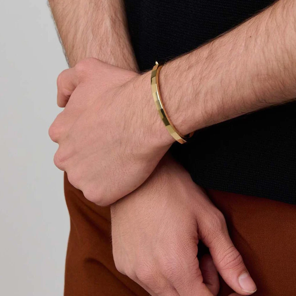 Decus Hinged Bangle 18ct Yellow Gold - Image 3