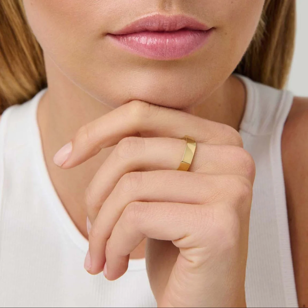 Decus Large Ring 18ct Yellow Gold - Image 5