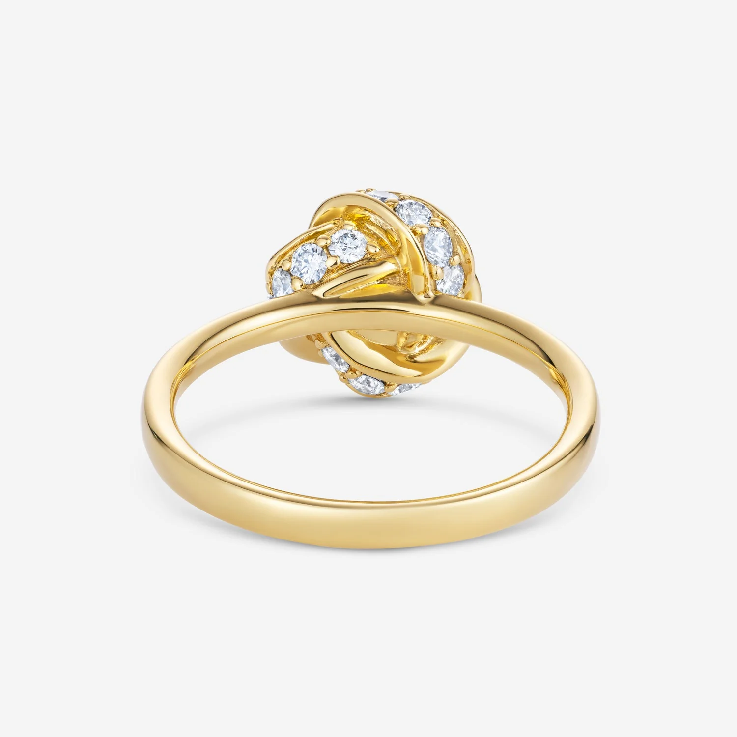 Diamond Knot Ring in 18ct Yellow Gold - Image 3