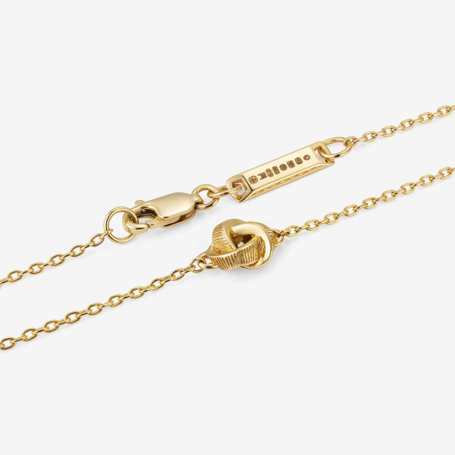 Knot Necklace 18" 18ct Yellow Gold - Image 5