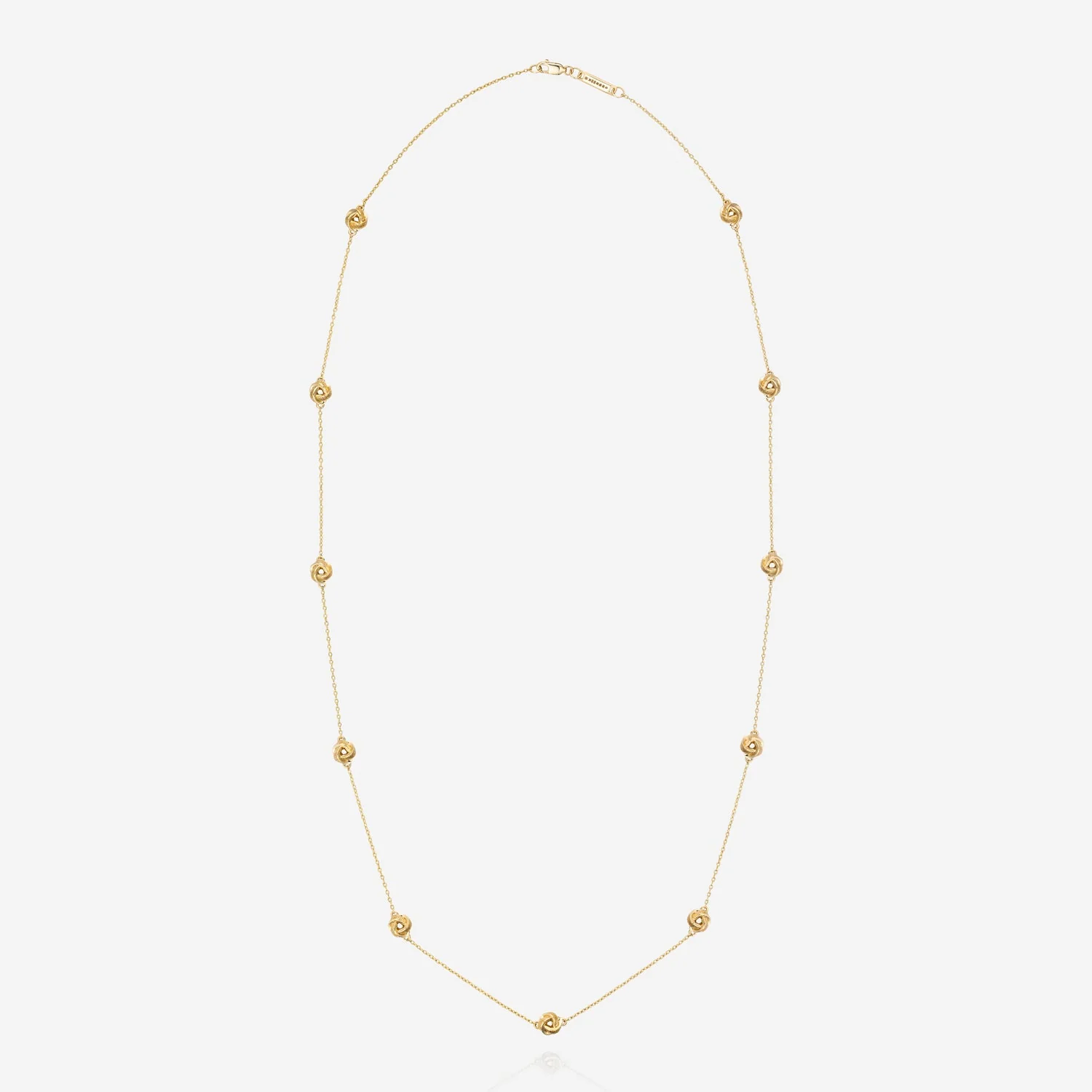 Knot Necklace 30" 18ct Yellow Gold