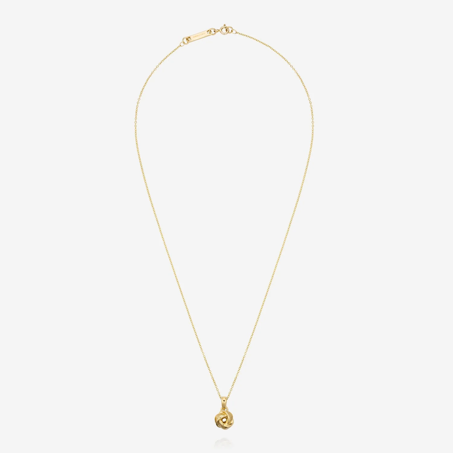 Knot Pendant With Chain 18ct Yellow Gold - Image 3