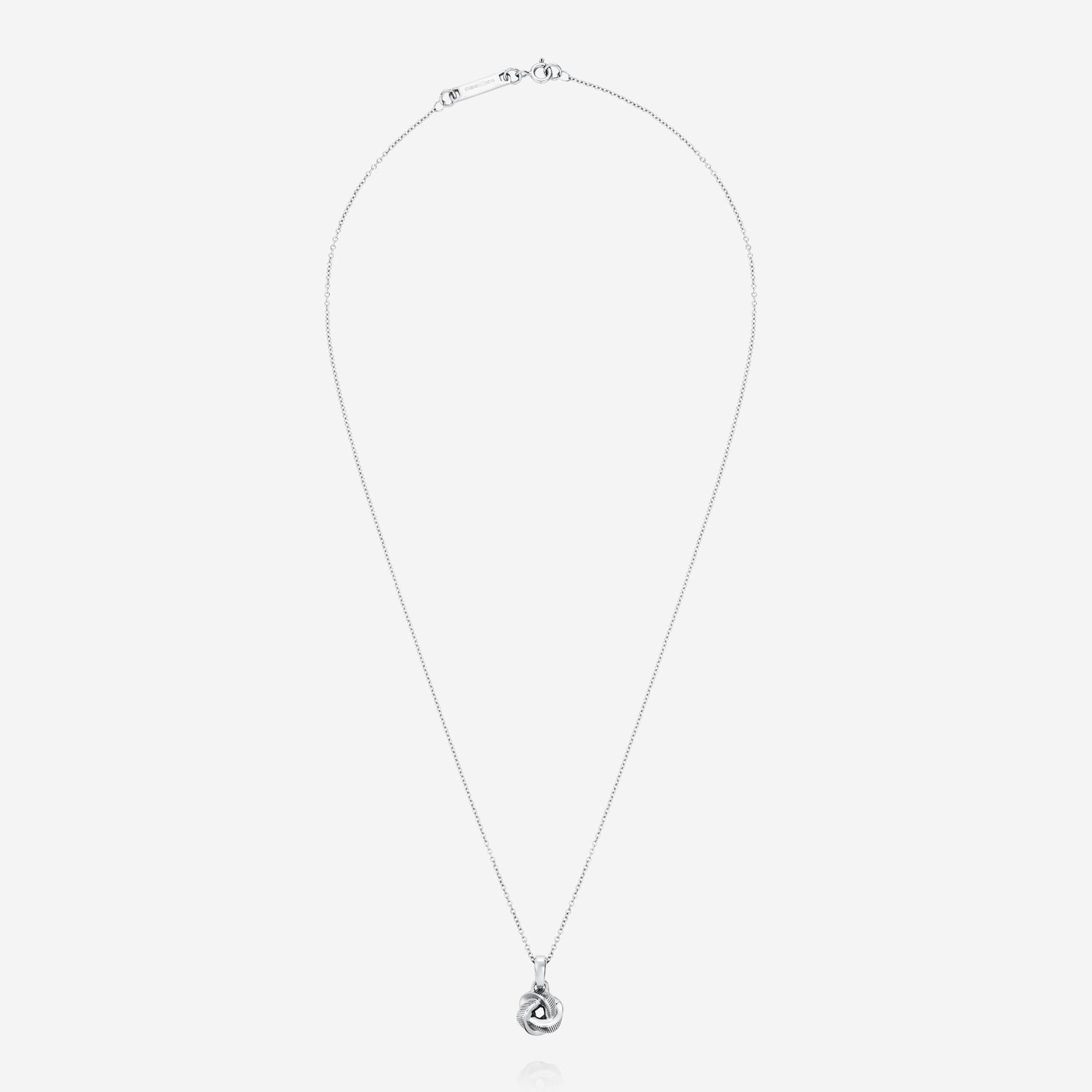Knot Pendant With Chain Sterling Silver - Image 5