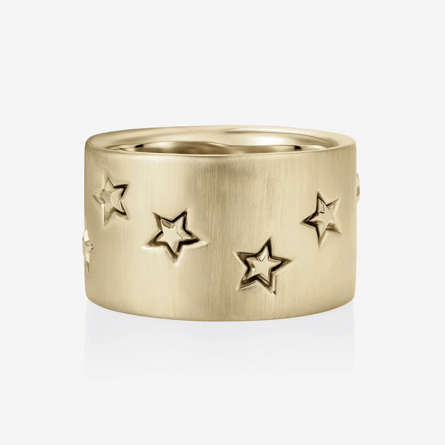 Shooting Star Heavy Band Ring in 9ct Yellow Gold - Image 3