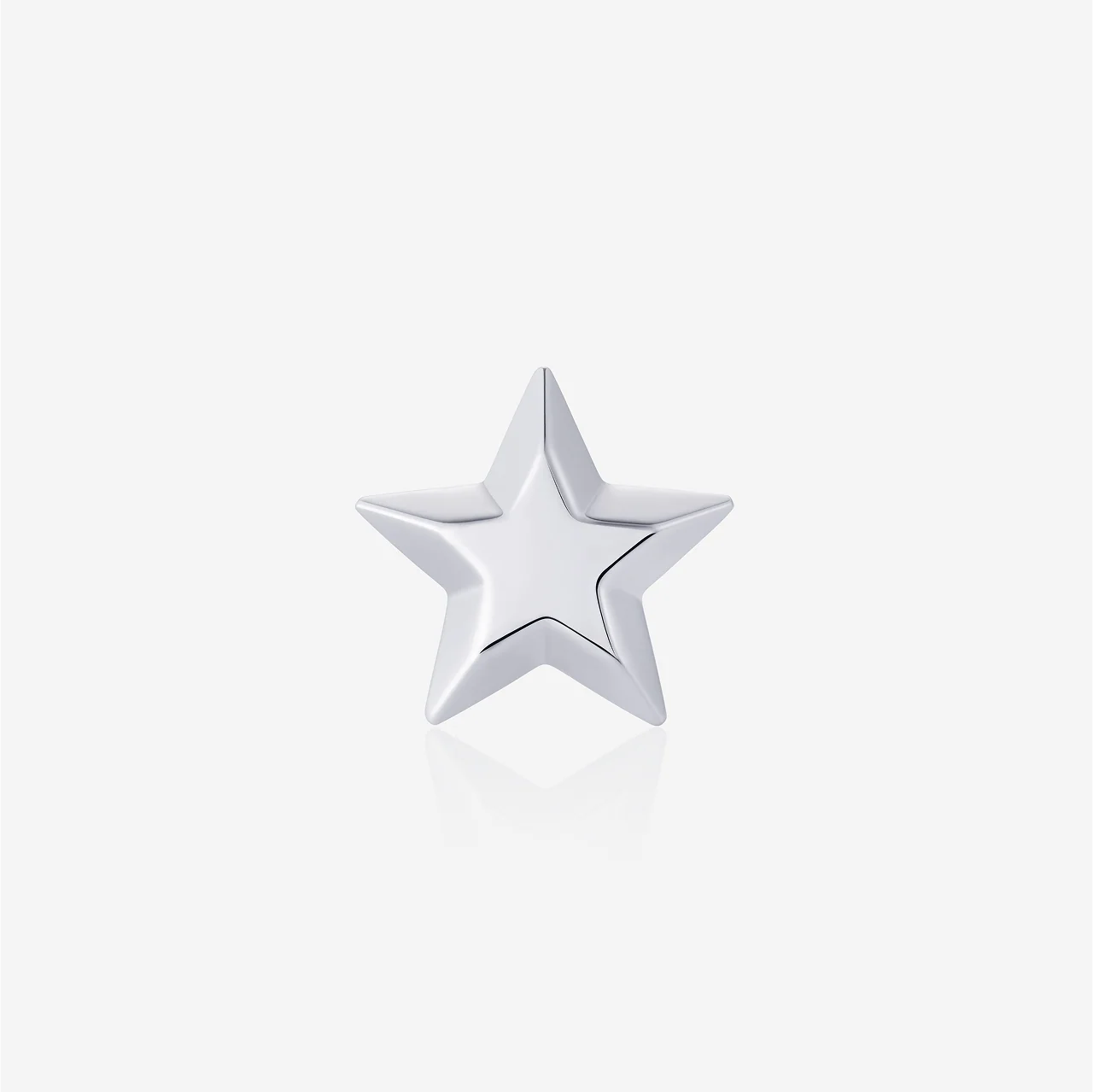 Shooting Star Pin Badge, Sterling Silver
