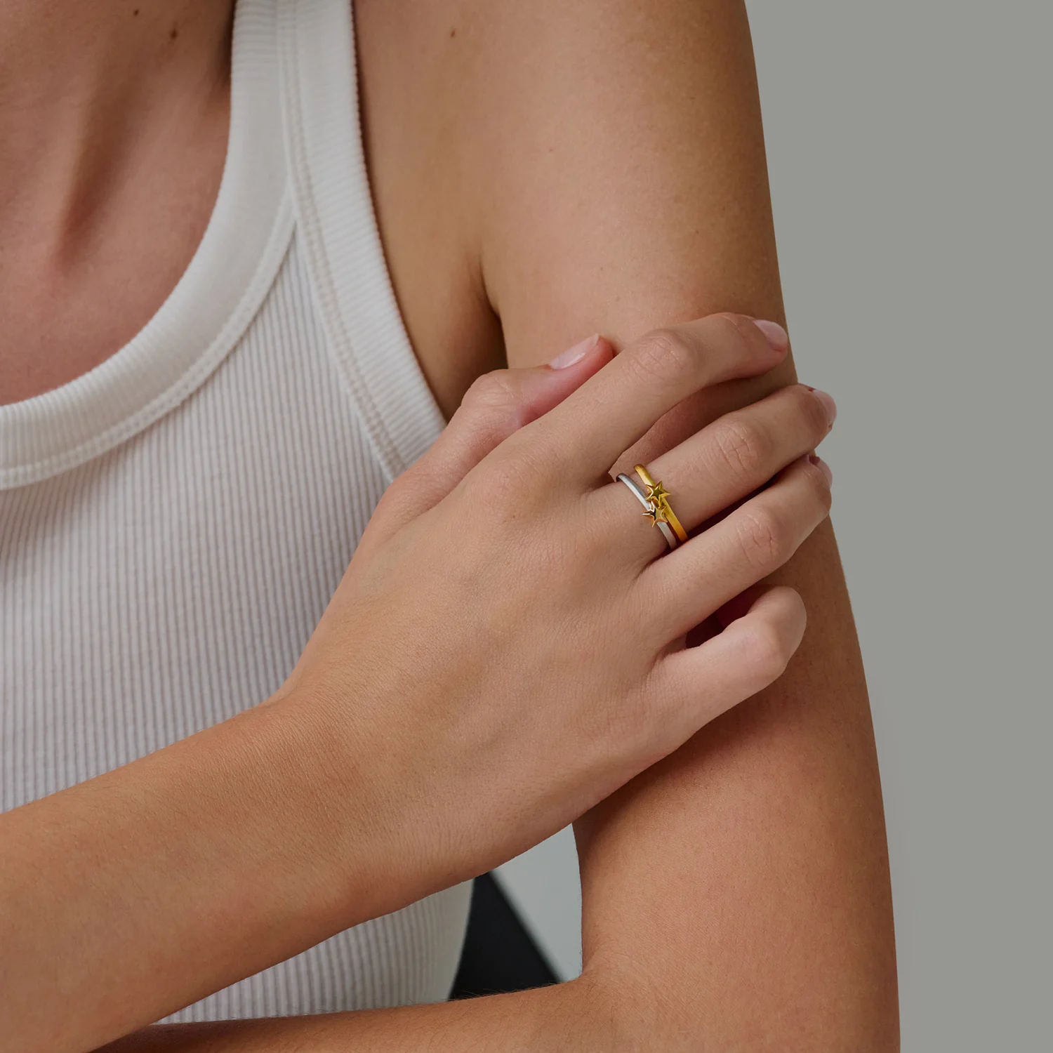 Shooting Star Ring Sterling Silver & 9ct Yellow Gold - Image 5