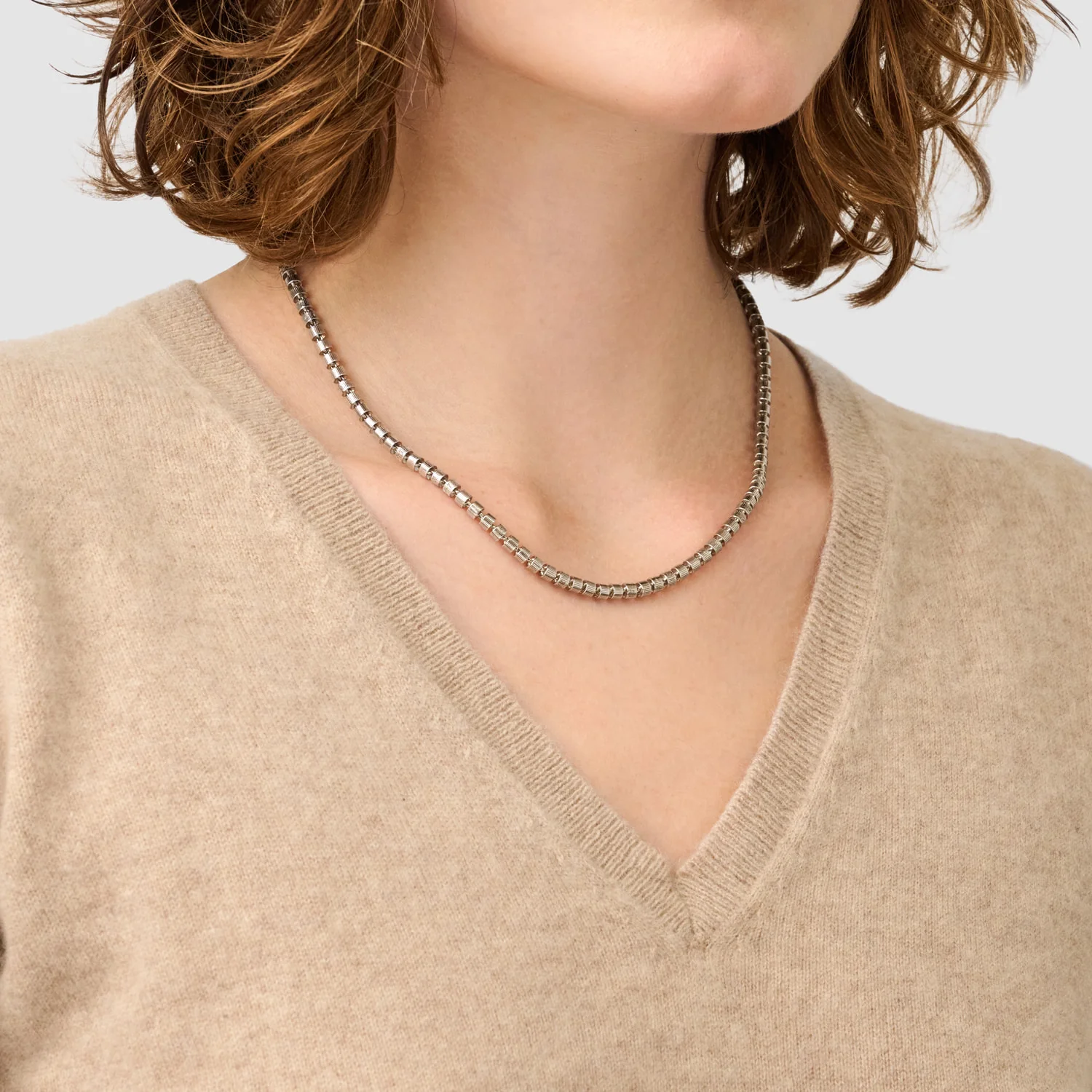 Tutamen Stack Necklace Sterling Silver - Image 4